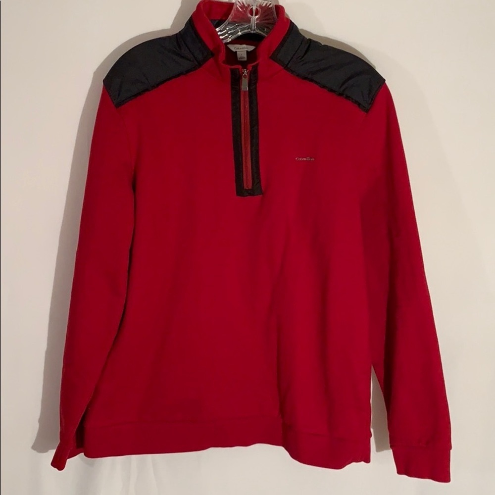 Calvin Klein Men’s Quarter Zip Mock Neck sweater